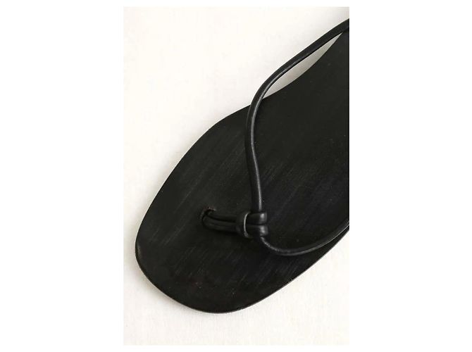 Gucci Infradito in pelle nera Nero - vista 5