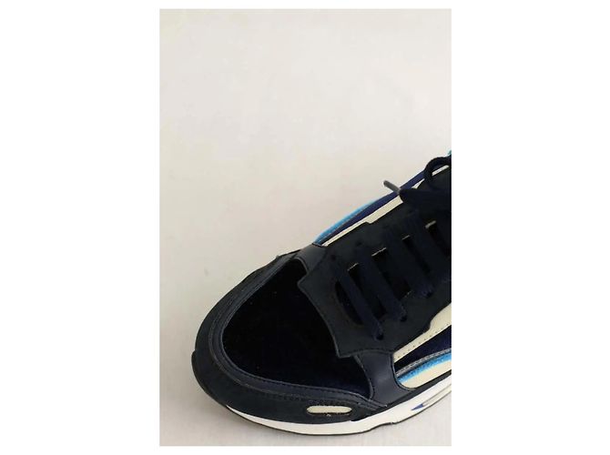 Sandro Blaue Leder-Sneaker - Ansicht 5