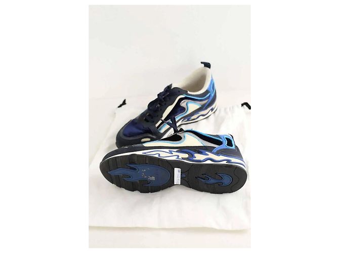 Sandro Blaue Leder-Sneaker - Ansicht 6