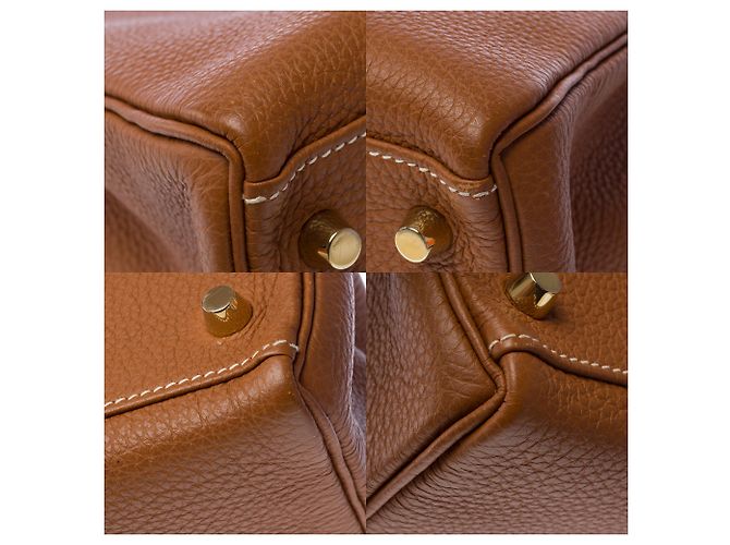 Hermès Borsa HERMES Kelly 32 in Pelle Dorata - 103188 D'oro - vista 11