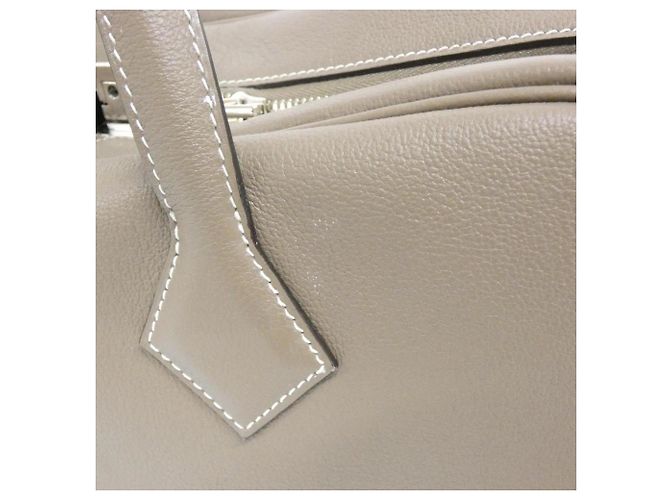 Borsa Hermès Victoria II 12H Taupe - vista 5