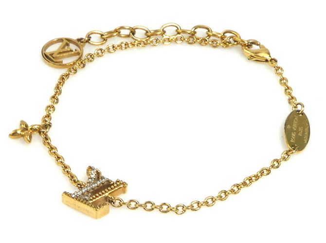 Bracciale in metallo dorato iconico LV di Louis Vuitton D'oro - vista 2