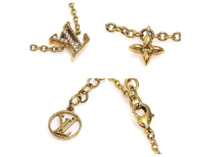 Bracciale in metallo dorato iconico LV di Louis Vuitton D'oro - vista 4