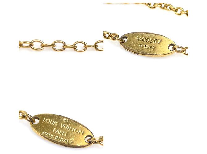 Bracciale in metallo dorato iconico LV di Louis Vuitton D'oro - vista 5