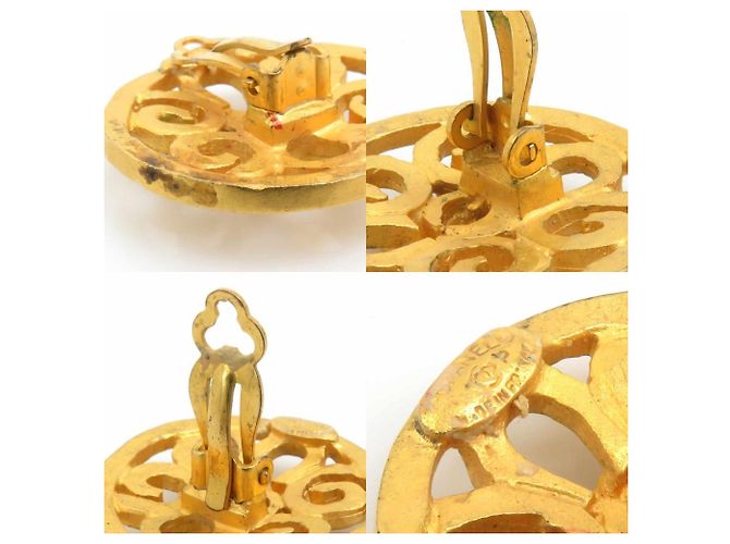Orecchini a clip in metallo dorato Chanel D'oro - vista 5