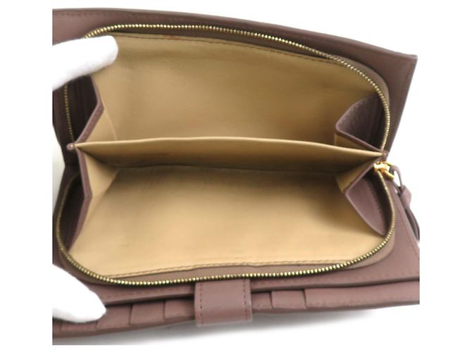 Billetera bi-fold marrón claro Bottega Veneta - vista 4