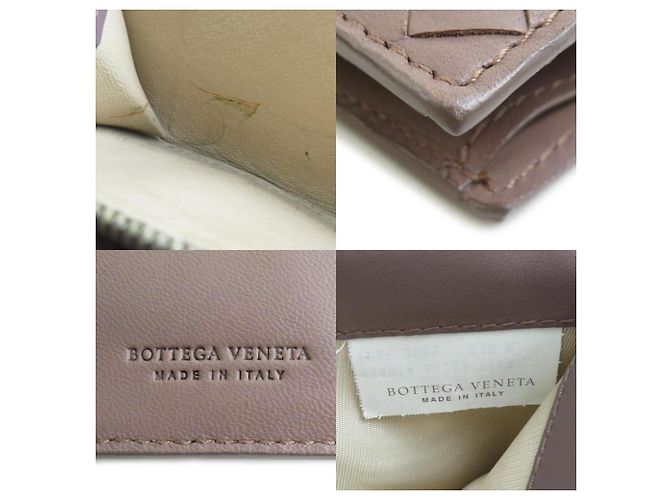 Billetera bi-fold marrón claro Bottega Veneta - vista 5