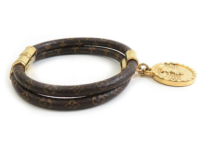 Bracciale Rodeo Monogram Louis Vuitton Marrone Monogramma - vista 2