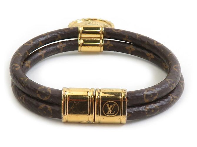 Bracciale Rodeo Monogram Louis Vuitton Marrone Monogramma - vista 3