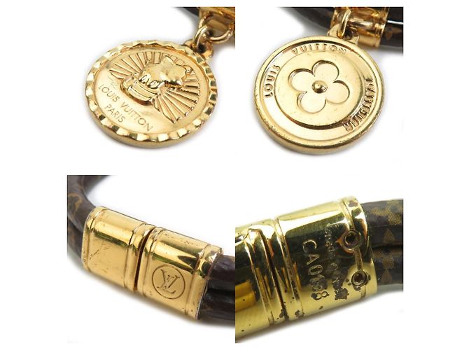Bracciale Rodeo Monogram Louis Vuitton Marrone Monogramma - vista 5