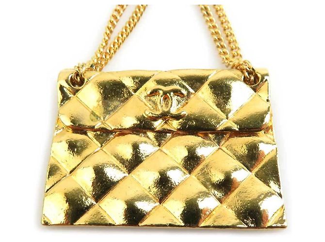 Spilla in metallo dorato Chanel D'oro - vista 3