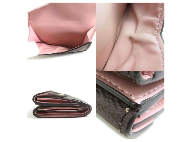 Billetera tri-fold Monogram Celeste de Louis Vuitton Castaño Rosa Monograma - vista 4