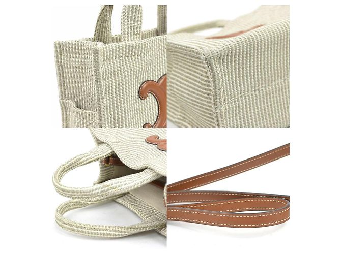 Céline Celine Small Cabas Thais Handtasche Braun Beige - Ansicht 3