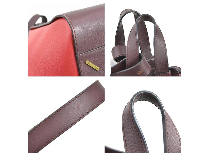 Borsa a Spalla Piccola in Pelle Hammock di Loewe Rosso Bordò - vista 4