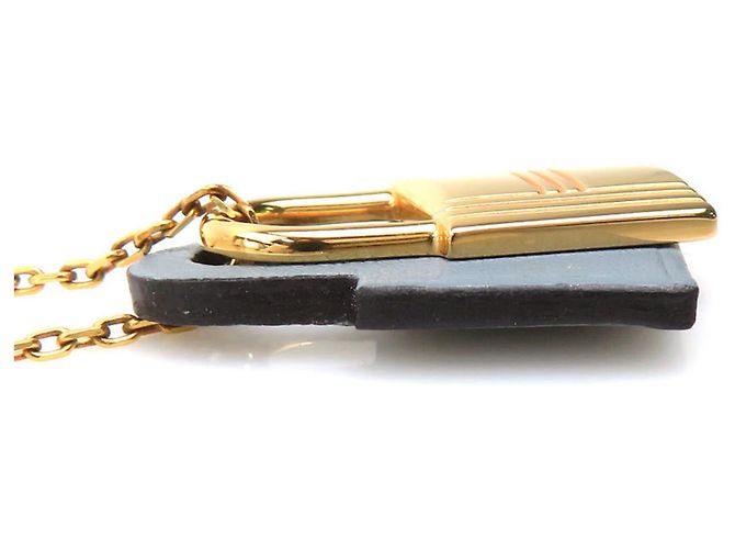 Hermès O'Kelly PM Halskette Braun Golden - Ansicht 2
