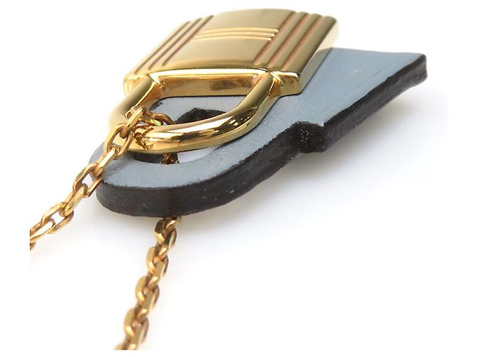 Hermès O'Kelly PM Halskette Braun Golden - Ansicht 3