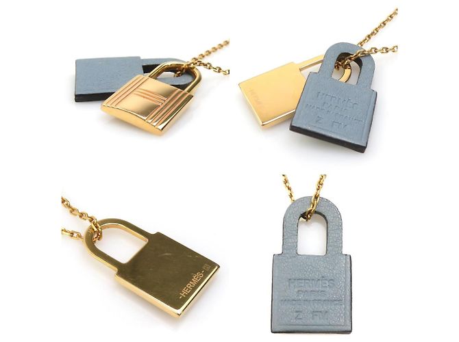 Hermès O'Kelly PM Halskette Braun Golden - Ansicht 4