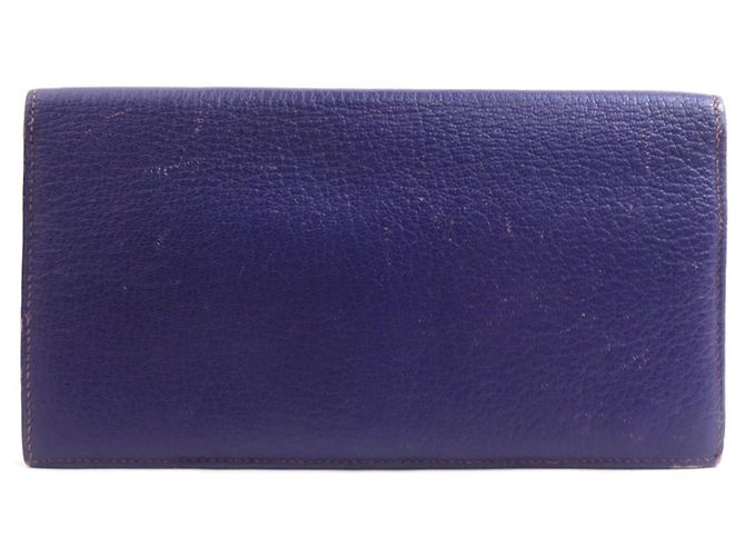 Portafoglio in pelle viola da uomo Hermès Porpora - vista 2
