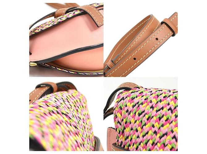 Borsa a Spalla Piccola Loewe Gate Rosa Multicolore - vista 4