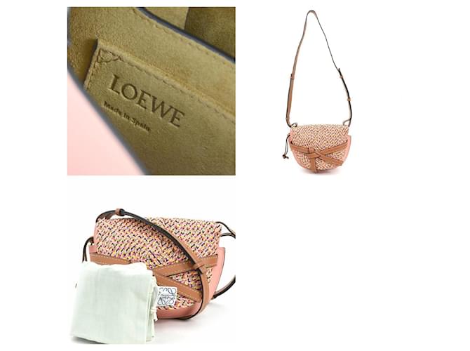 Borsa a Spalla Piccola Loewe Gate Rosa Multicolore - vista 5