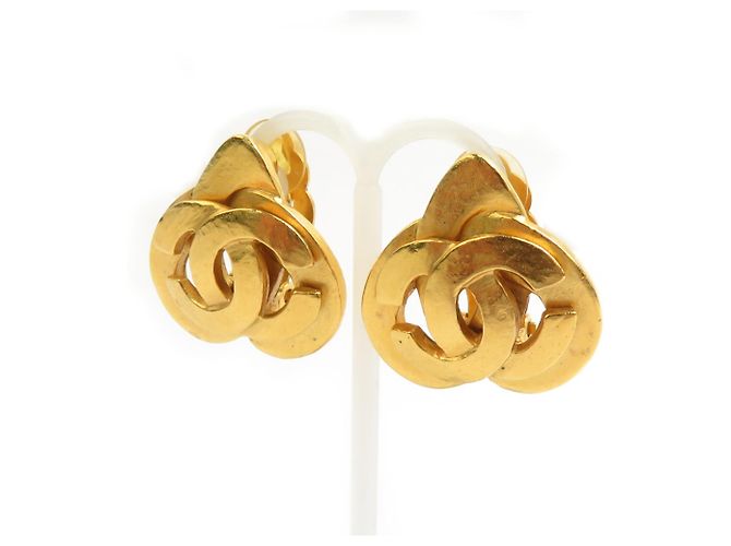 Orecchini a clip dorati Chanel D'oro - vista 2