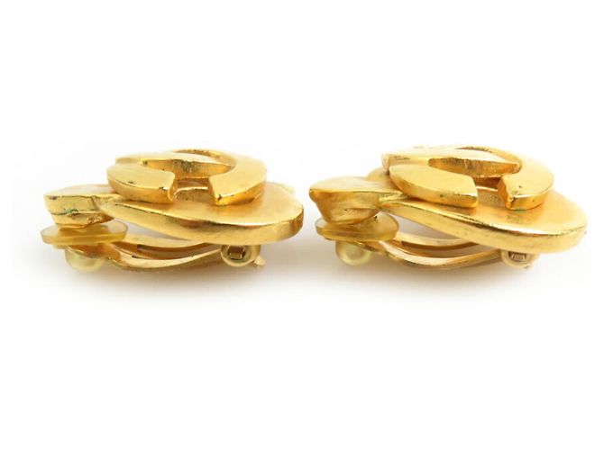 Orecchini a clip dorati Chanel D'oro - vista 3