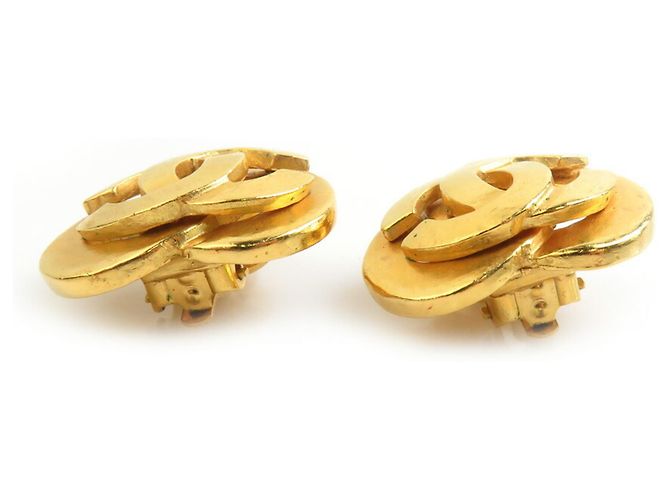 Orecchini a clip dorati Chanel D'oro - vista 4