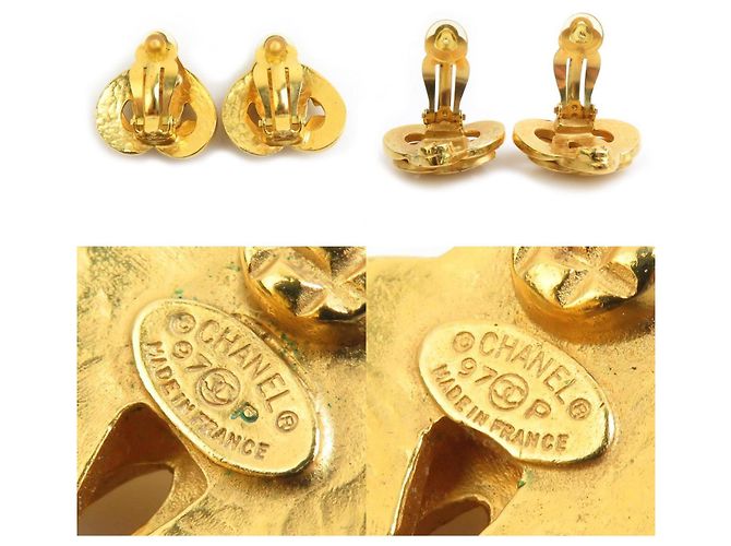Orecchini a clip dorati Chanel D'oro - vista 5