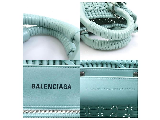 Everyday Borsa a Spalla Balenciaga Bistro XS Blu chiaro - vista 5