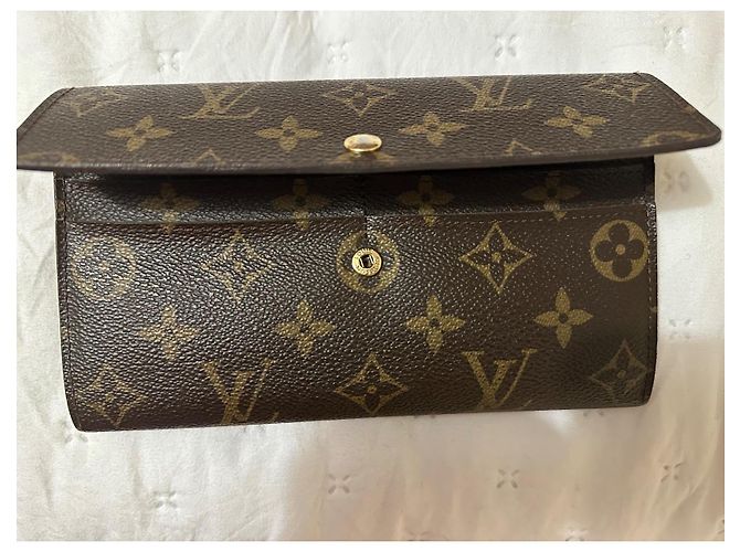 Louis Vuitton Sarah Cartera Monogram Marrón Castaña - vista 2
