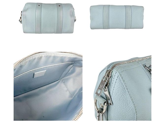 Borsa a Spalla Keepall Aerogram City di Louis Vuitton Blu chiaro - vista 3