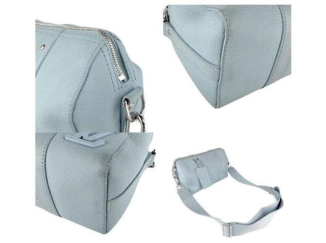 Borsa a Spalla Keepall Aerogram City di Louis Vuitton Blu chiaro - vista 4