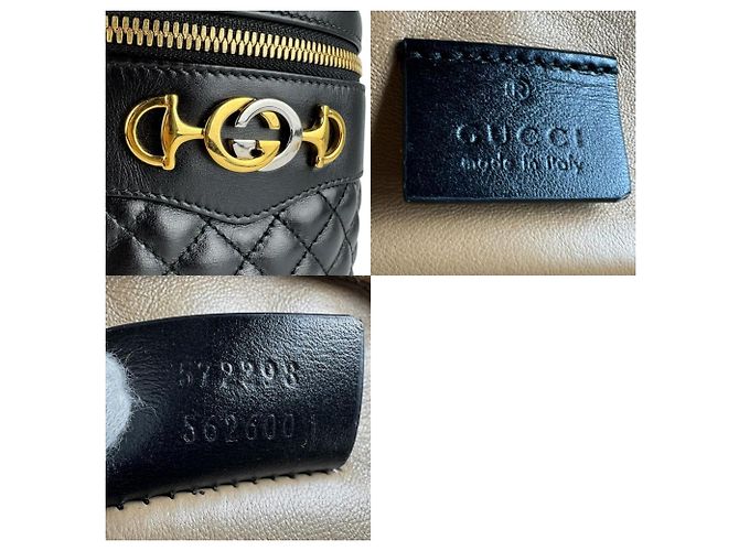 Borsa a Spalla Gucci Horsebit Zumi Nero D'oro - vista 5
