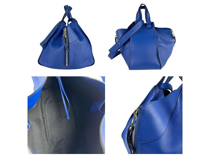 Borsa in pelle Hammock Loewe Blu - vista 3