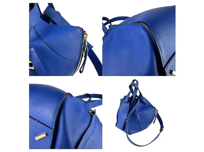 Borsa in pelle Hammock Loewe Blu - vista 4