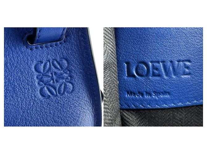 Borsa in pelle Hammock Loewe Blu - vista 5