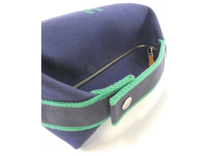 Pochette Hermès Bride A Black PM Nero Blu - vista 6