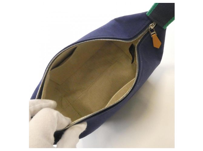 Pochette Hermès Bride A Black PM Nero Blu - vista 7