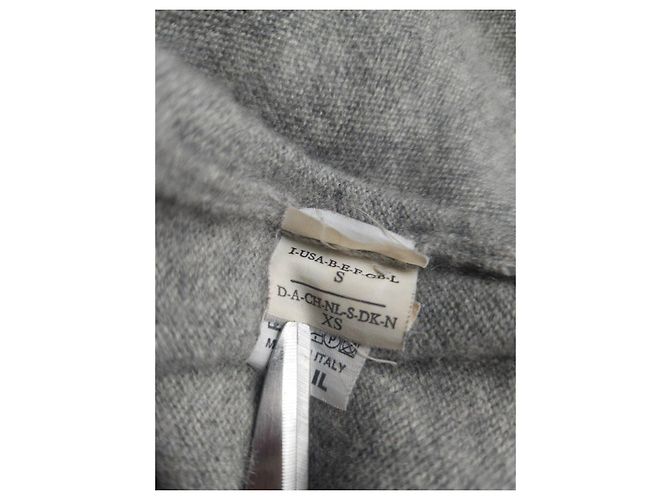 Brunello Cucinelli Grau Cashmere-Weste mit Pelzkragen - Ansicht 6