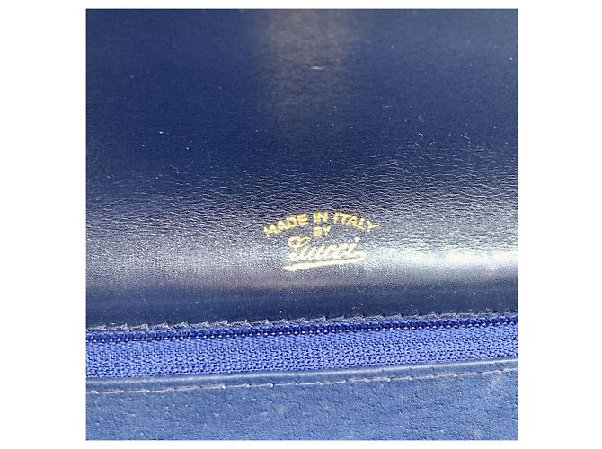 Gucci Bolsa de ombro em lona micro GG monograma azul vintage - vista 5