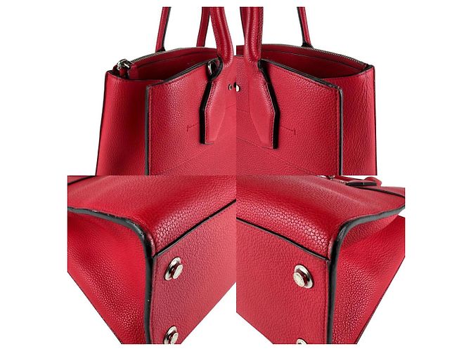 Borsa a Spalla City Steamer MM Louis Vuitton Rosso - vista 3