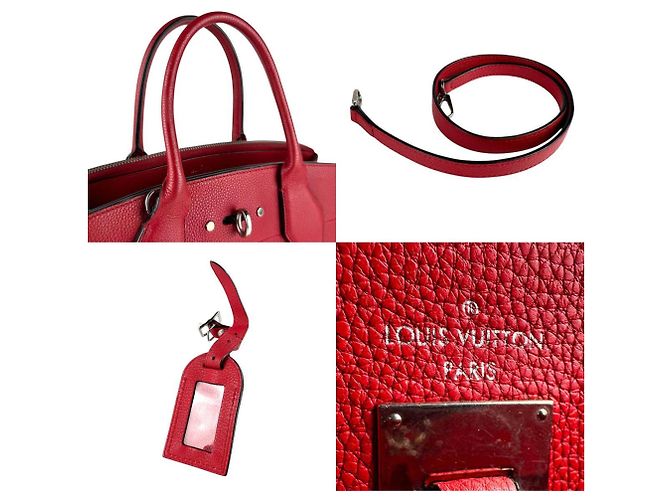 Borsa a Spalla City Steamer MM Louis Vuitton Rosso - vista 4