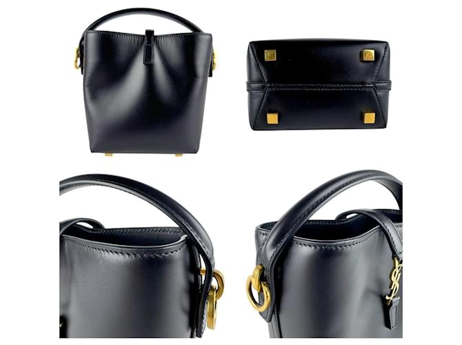 Mini borsa a secchiello Le 37 di Saint Laurent Nero - vista 3