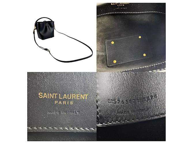 Mini borsa a secchiello Le 37 di Saint Laurent Nero - vista 5