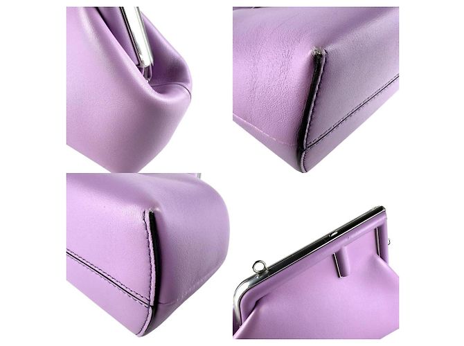 Borsa a Spalla Fendi First Small Porpora - vista 4