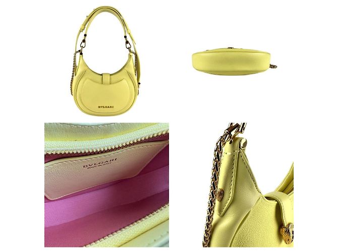 Bulgari Borsa a Spalla Serpenti Bvlgari D'oro Giallo - vista 3