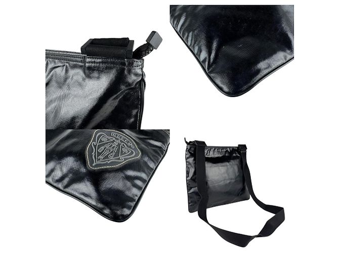Borsa a Spalla in PVC Nera Gucci Nero - vista 4