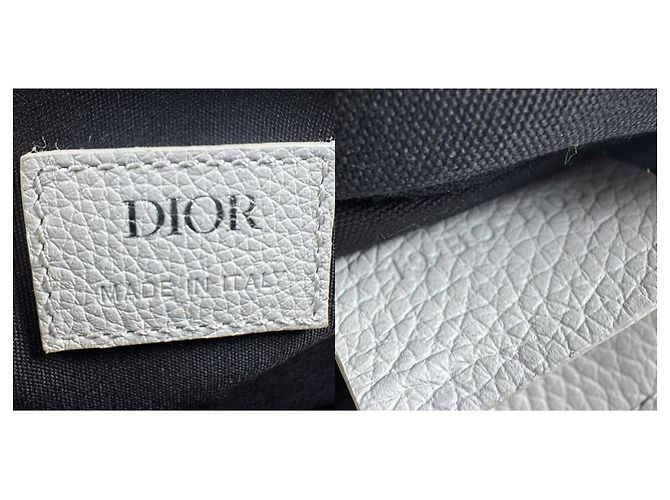 Borsa a Spalla da Uomo Christian Dior Bianco Grigio - vista 5