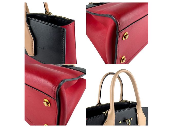 Borsa City Steamer MM Louis Vuitton Nero Rosso Beige - vista 4