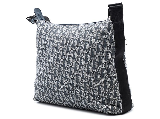 Borsa a tracolla in tela Trotter Diorissimo blu Dior Blu navy - vista 2